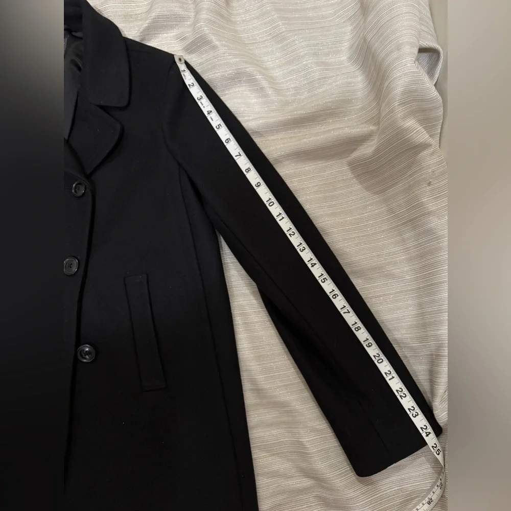 A/X Armani Exchange Women’s Black Wool Blend Pea Coat Jacket Lined Size Medium